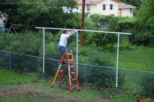 Tying Up Hop Strings