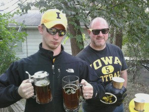 Friends Tailgating with Homebrew